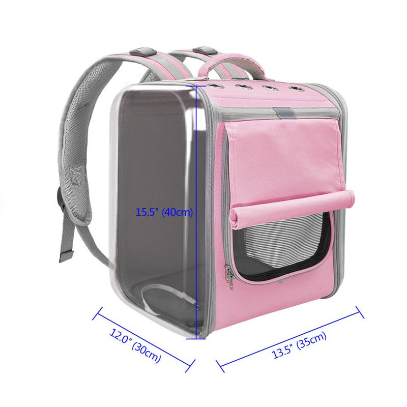 Breathable Cat Cabin Backpack – Portable Pet Travel Carrier with Ventilated Design