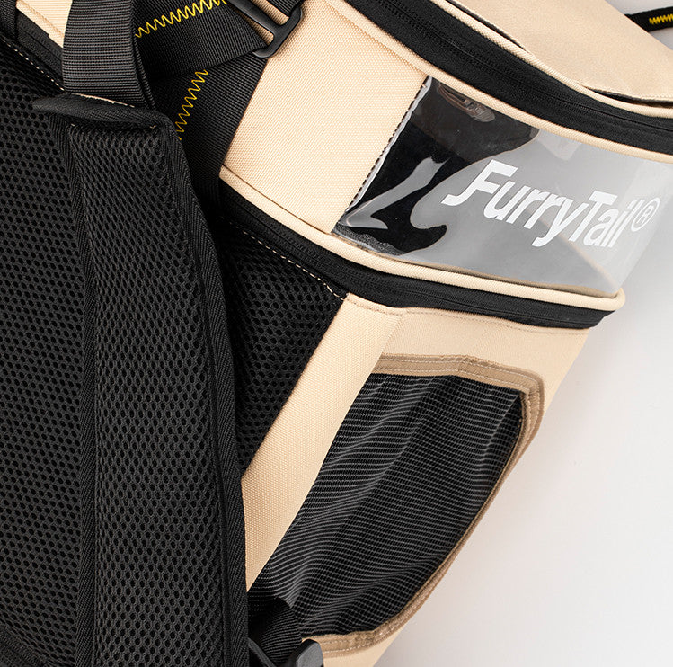 Large-Capacity Breathable Cat Backpack – Foldable Travel Carrier for Cats & Small Pets