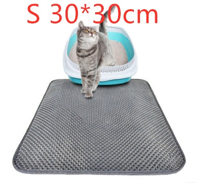 Double-Layer Honeycomb Cat Litter Mat – Waterproof, Urine-Proof & Easy Clean EVA Pad