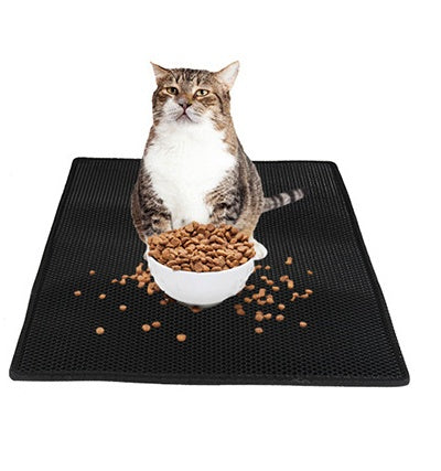 Double-Layer Honeycomb Cat Litter Mat – Waterproof, Urine-Proof & Easy Clean EVA Pad
