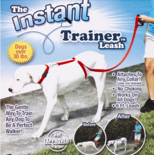 Instant Trainer No-Pull Dog Leash for Large Dogs Over 30 lbs – Stop Pulling Training Lead, As Seen on TV