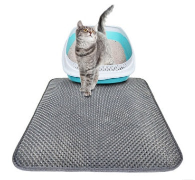 Double-Layer Honeycomb Cat Litter Mat – Waterproof, Urine-Proof & Easy Clean EVA Pad