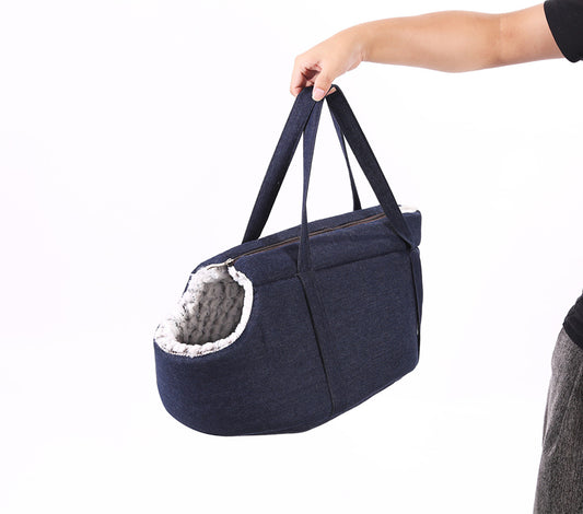 Mochila transportadora de peluche 2 en 1 y cama acogedora: bolsa de viaje suave para gatos y perros pequeños