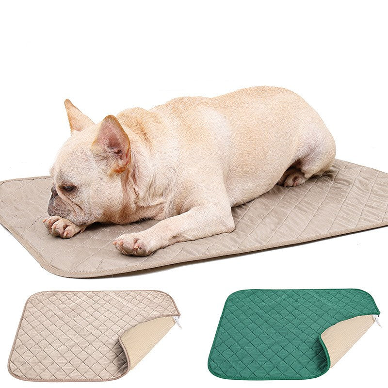 Natural Bamboo Fiber Dog Training Pad – Deodorizing, Moisture-Proof & Reusable Pet Mat