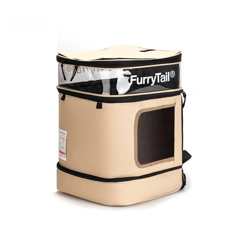 Mochila transpirable de gran capacidad para gatos: transportín de viaje plegable para gatos y mascotas pequeñas