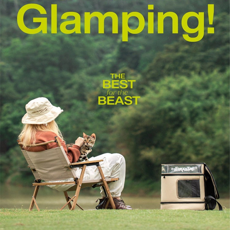 Mochila transpirable de gran capacidad para gatos: transportín de viaje plegable para gatos y mascotas pequeñas