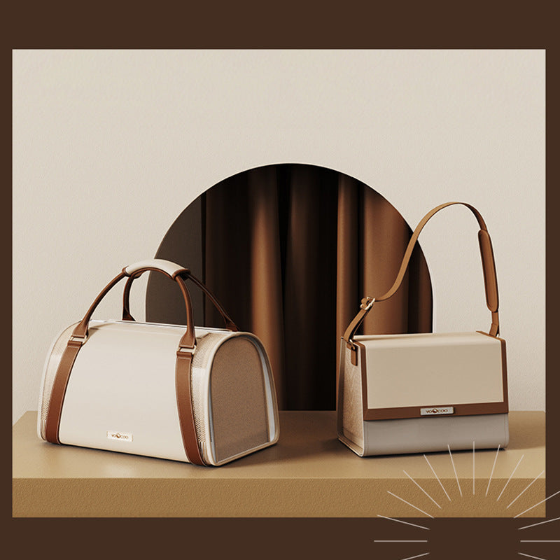 Mochila de lujo para gatos de un solo hombro: elegante y portátil transportador de viaje para gatos de menos de 4,5 kg