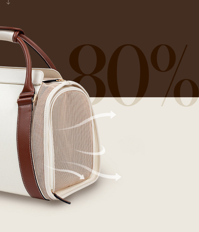 Mochila de lujo para gatos de un solo hombro: elegante y portátil transportador de viaje para gatos de menos de 4,5 kg